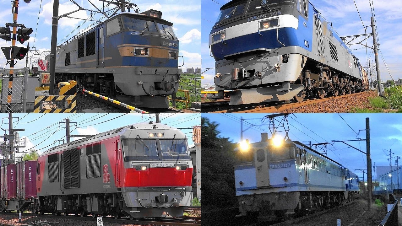 2022,7,28 貨物列車いろいろいっぱい45本 夏空に響くジョイント音とモーター音‼ 汽笛‼ 平日の稲沢を力走する貨物列車と電車 気動車たち EF65 2127牽引EF210-343甲種輸送も登場