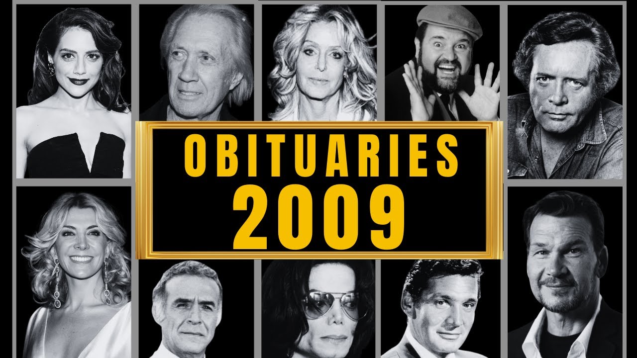 Famous Hollywood Celebrities We've Lost in 2009 - Obituary in 2009