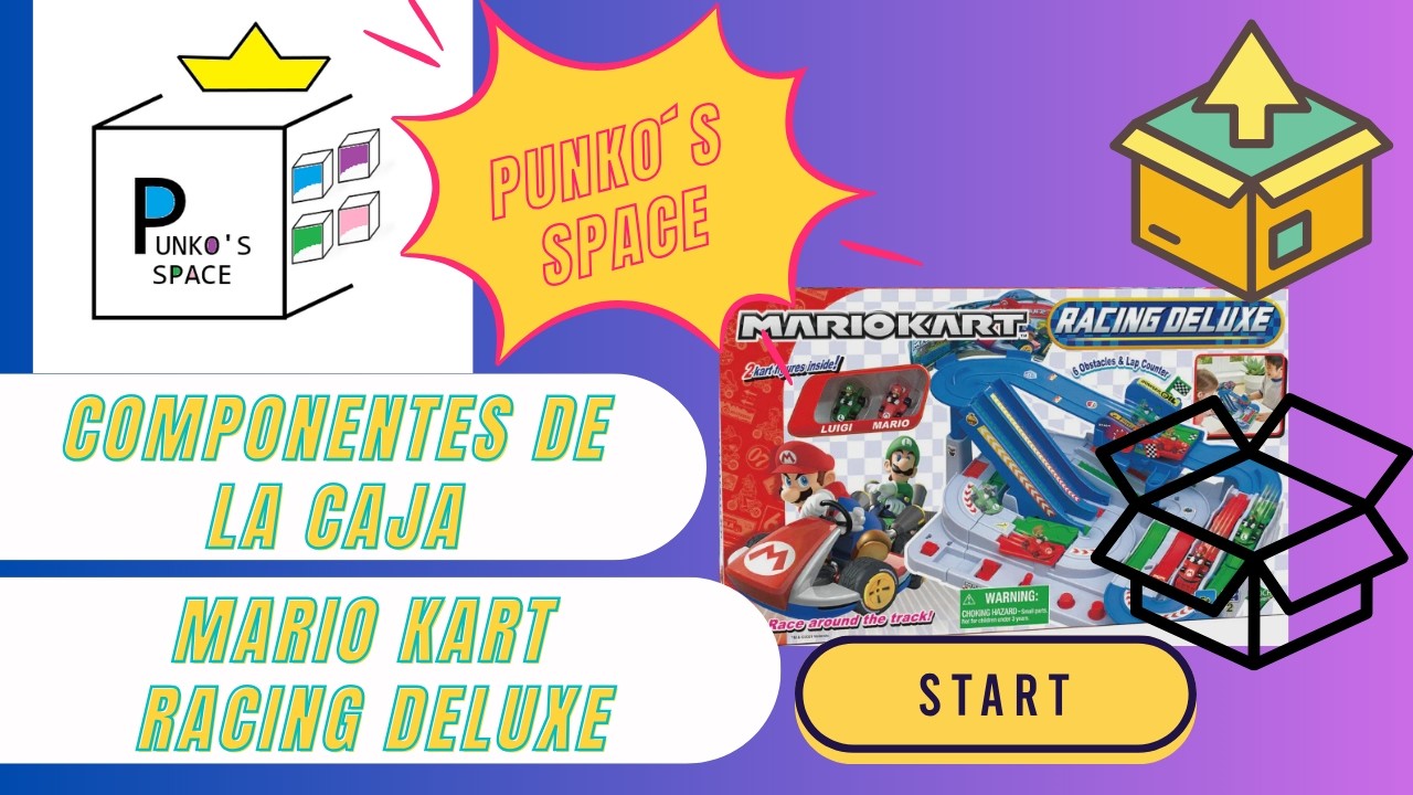 Mario Kart Racing Deluxe: Componentes del Juego y como armar la pista