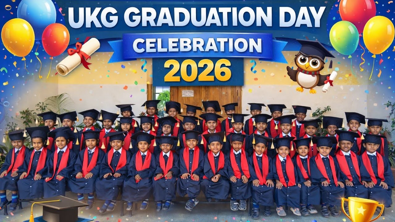 UKG Graduation day celebration 2026 || Giving away the certificates UKG - A