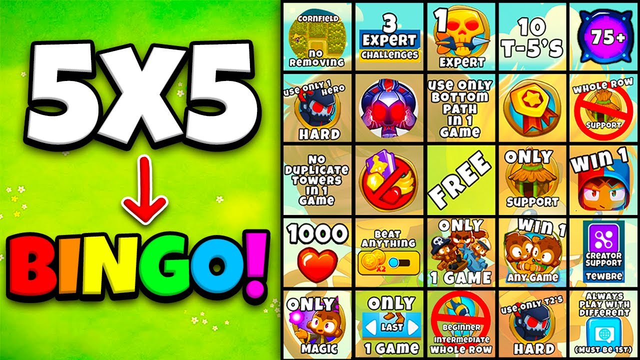 The ULTIMATE Bloons TD 6 BINGO Challenge!