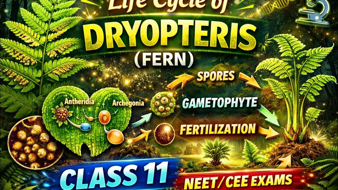 LIFE CYCLE OF DRYOPTERIS 