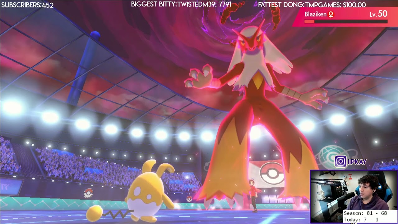 Pokemon Sword/ Shield - Single Ranked Battles (Win - 5)