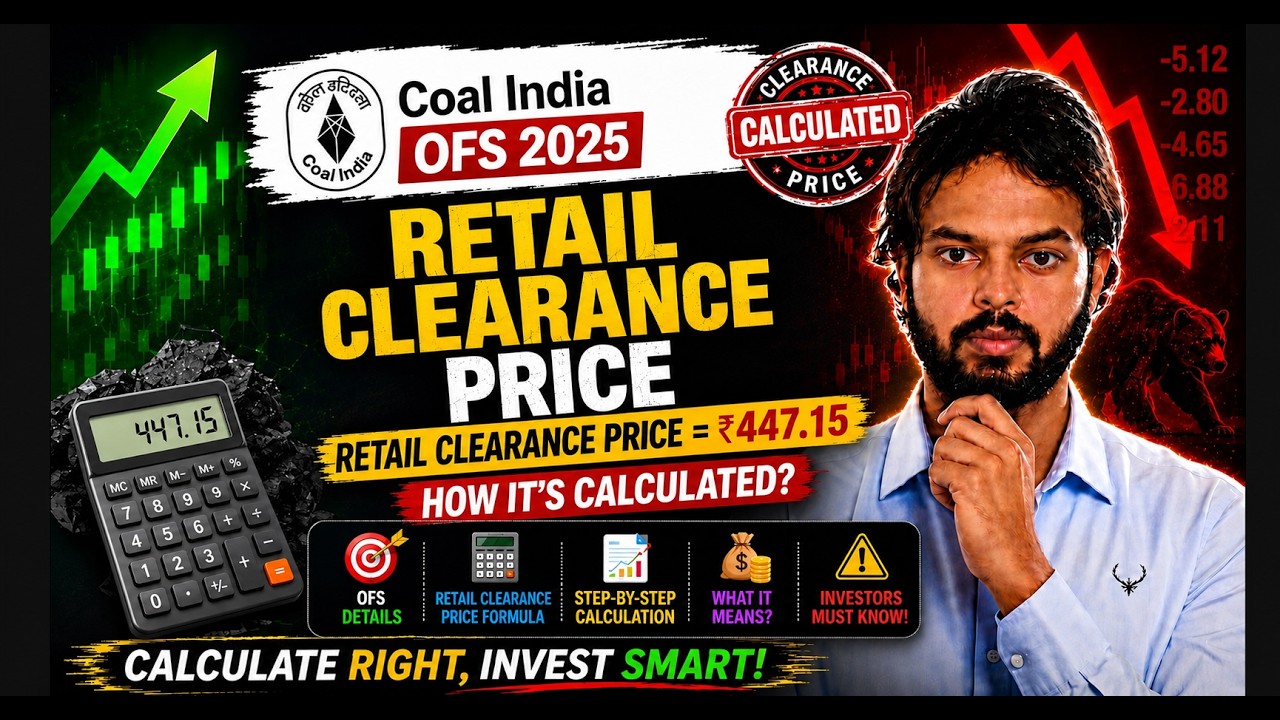 Coal India OFS Retail Clearance Price Calculation 🔥 | ₹447.15 Explained Simply