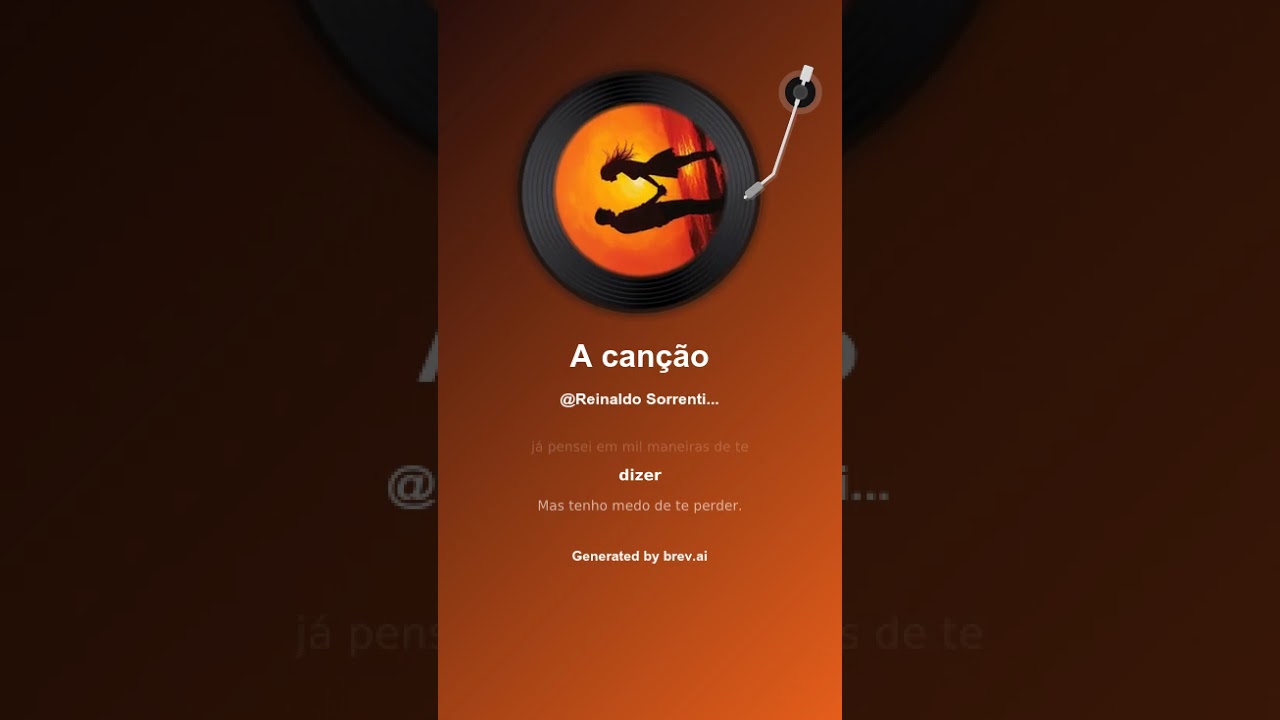 A canção #musica #amor