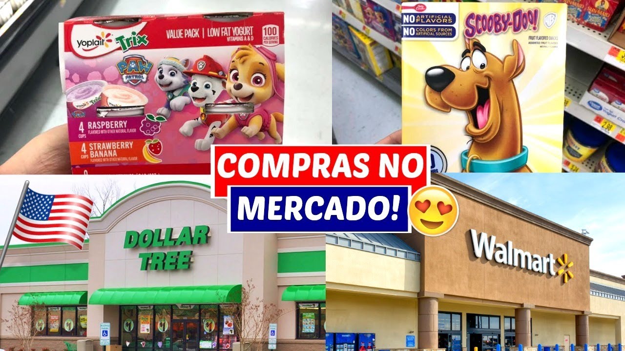 FAZENDO COMPRAS NA DOLLAR TREE E NO WALMART! 😍💸