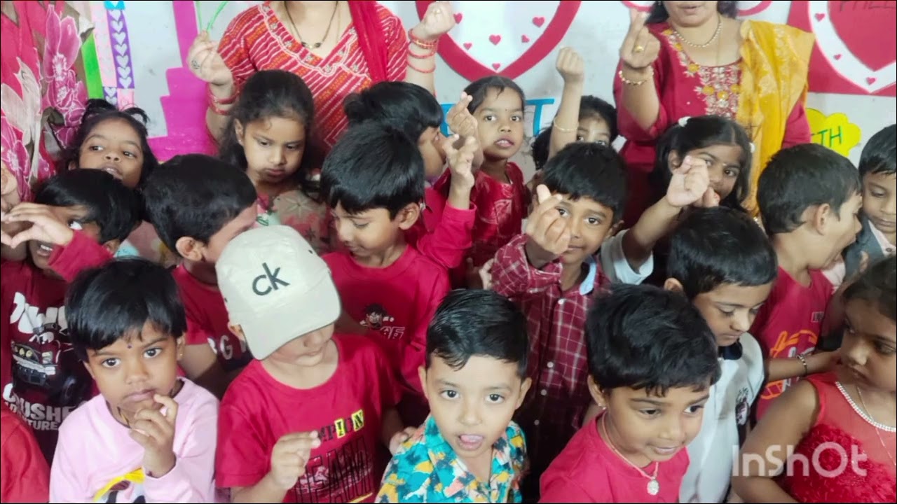 #Happy valentine's day celebration at school 💝💝💝# pallavi kidz Mayuri Nagar Miyapur Hyderabad 🤗♥️