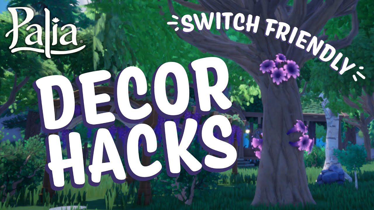 Palia Decor Hacks ✨ Mushroom Trees, Flower Walls, and More! (Switch Friendly)
