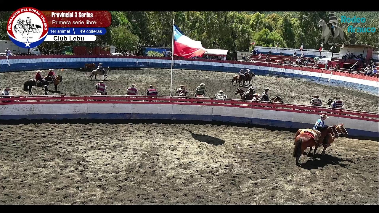 Primera serie libre Rodeo provincial 3 series libres Club Lebu