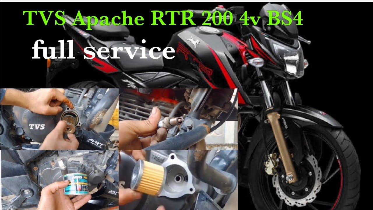 TVS Apache 200 4v bs4 ki full service  #fsmechanic #Ytvideo #youtube #service #videoviral #Apache