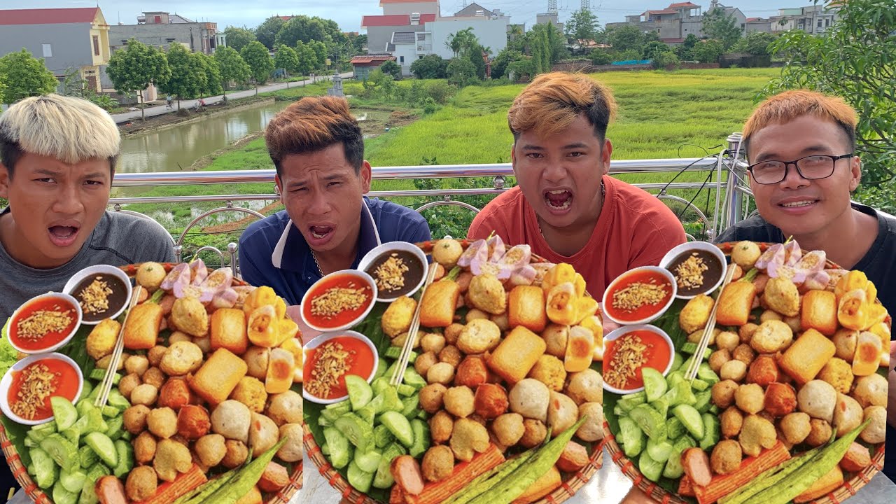 PHC/ Thử Thách Ăn Xúc Xích Viên Chiên Ai Sẽ Là Người Chiến Thắng.