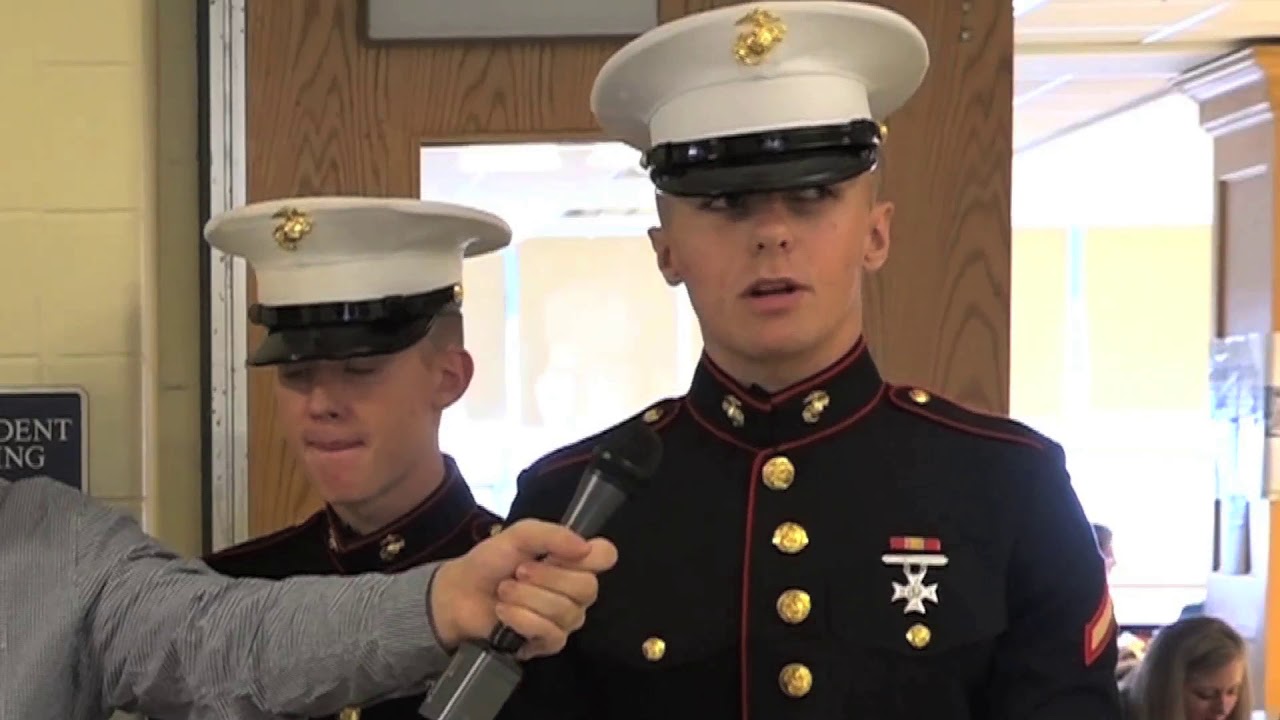 USMC Visits Hull High School
