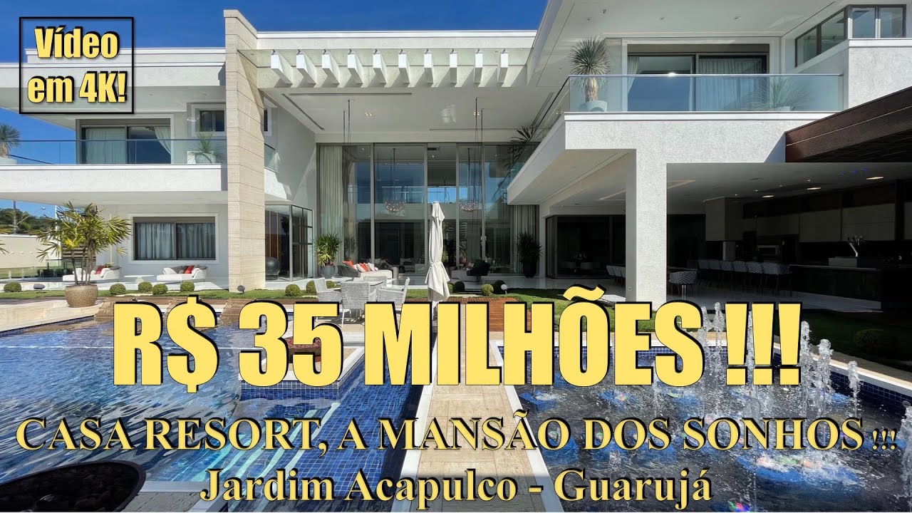 CASA RESORT NO JARDIM ACAPULCO - GUARUJÁ !!!
