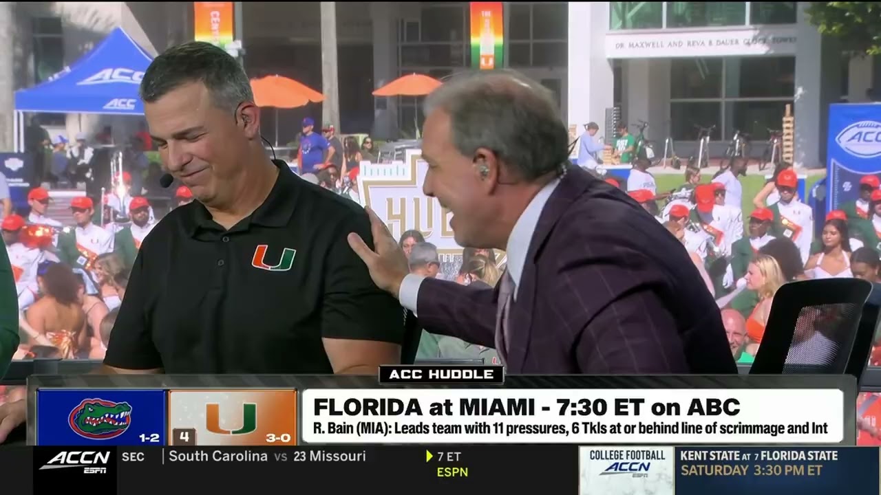 Mario Cristobal | ACC Huddle | 9.20.25