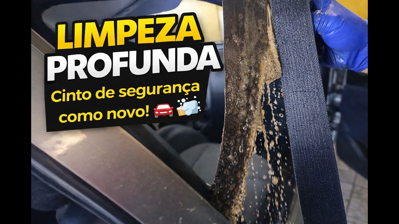 Limpeza do Cinto de Segurança do Carro | Dica Fácil para Deixar como Novo 🚗✨(parte 8)