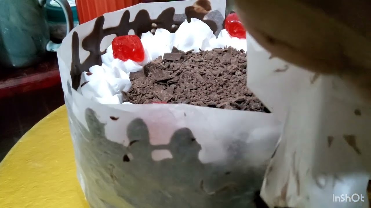 Black Forest cake l Chocolate Lace Cake # making my mom