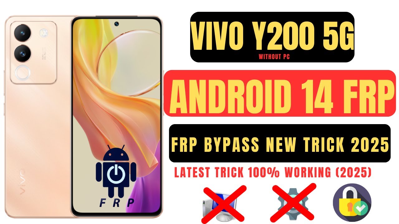 Vivo Y200 5G Android 14 Обход FRP | Vivo Y200 5G Обход FRP 2025