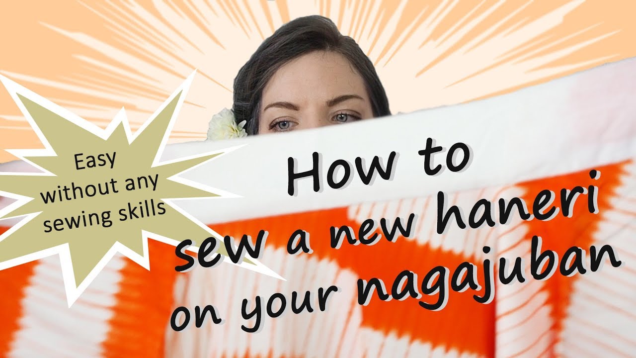 How to sew a haneri on your nagajuban