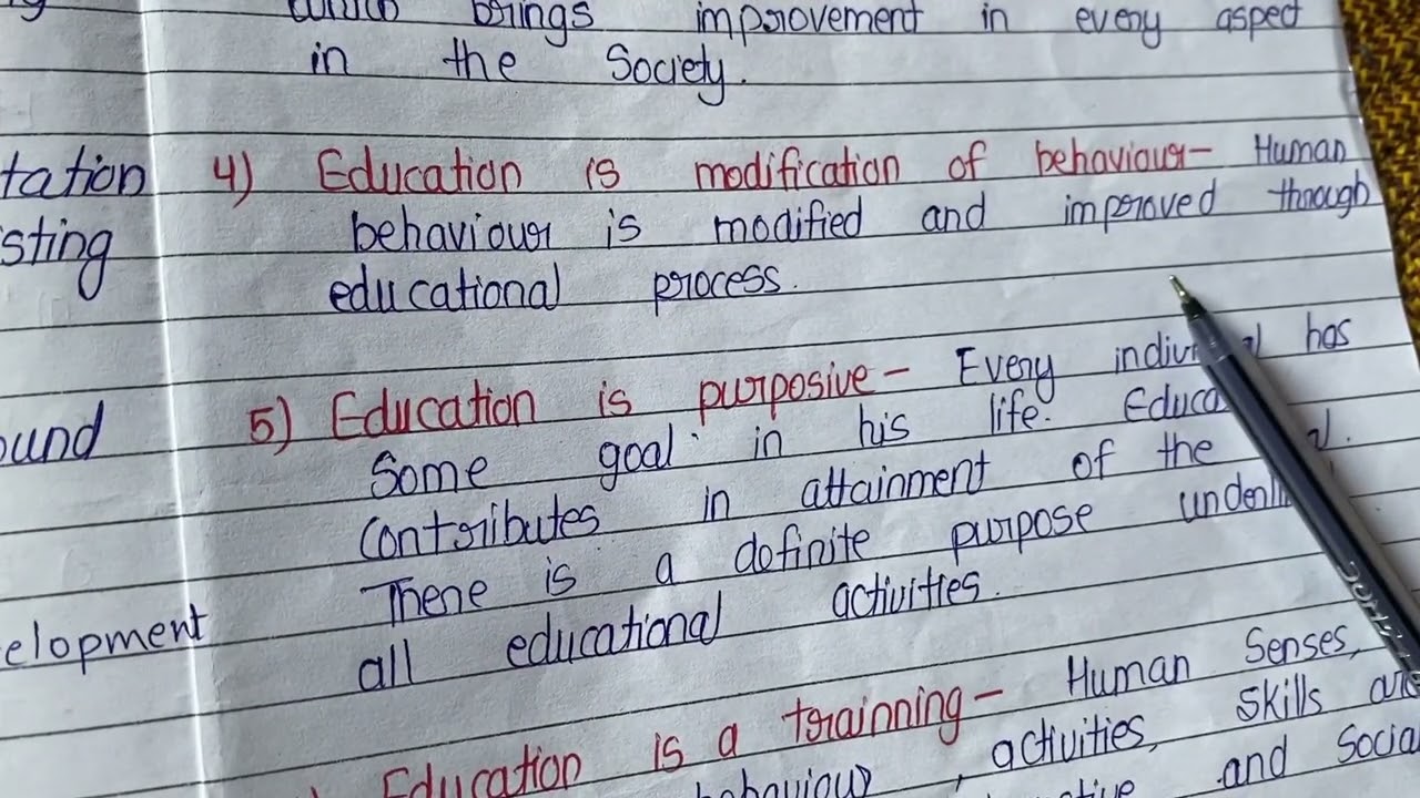 Nature of Education | B.Ed. & M.Ed. | Notes and Classes | By: Asst Prof. Priya Sigroha