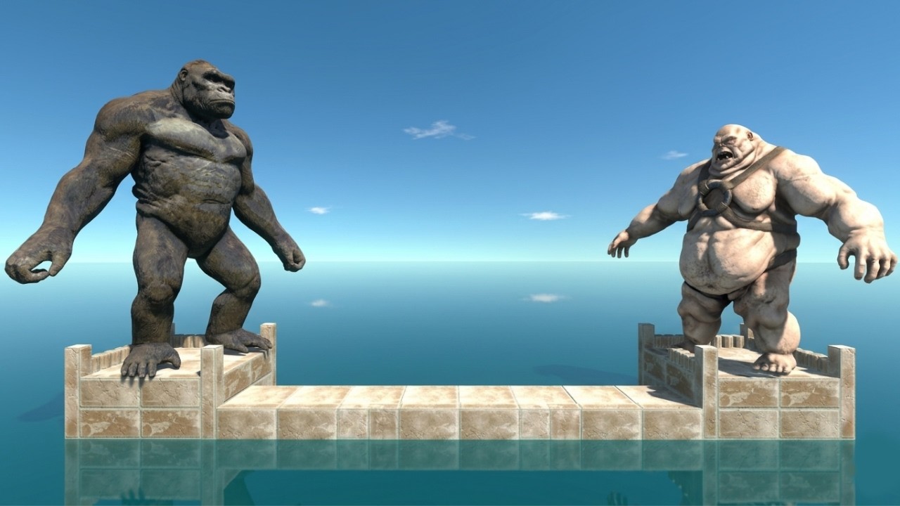 Ogre Evolution Castle Challenge | Mutant Pirmates + King Kong Team vs Ogre Evolution Team-  ARBS