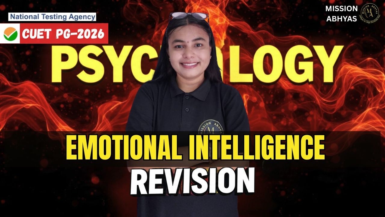 CUET PG Psychology 2026 🔥 Most Important Topics | Revision  | Emotional  Intelligence | By Nirdesh