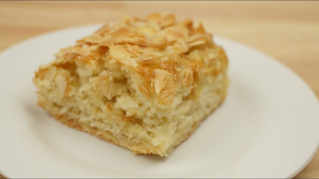 Apfelkuchen mit Butter-Mandelkruste  -  vegan