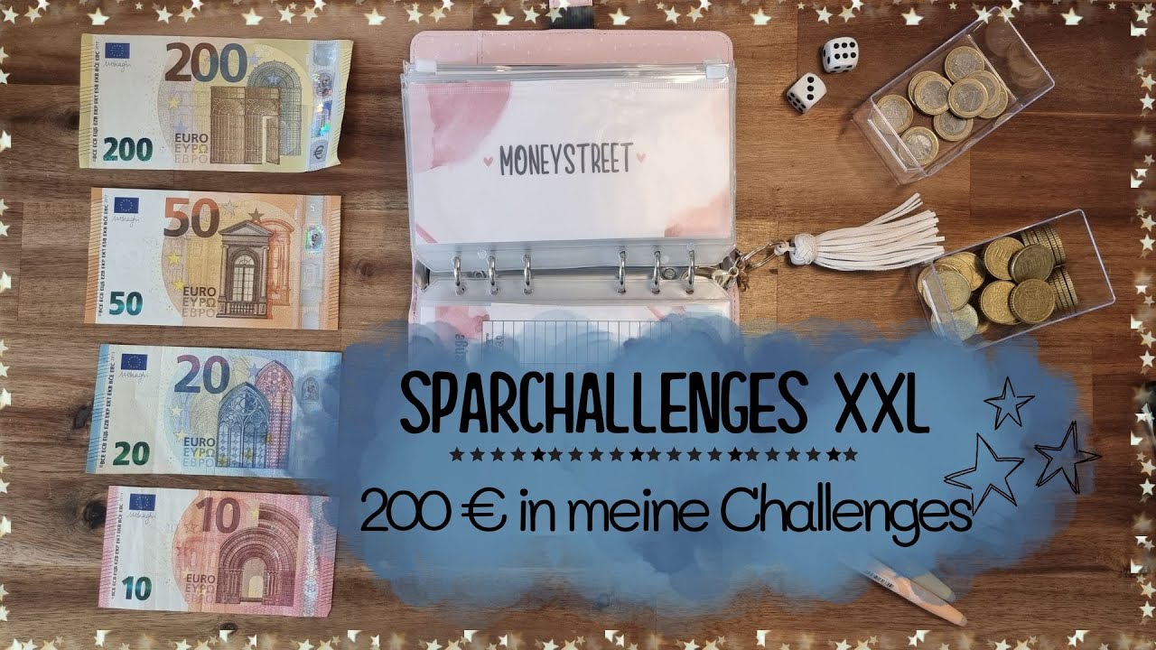 Sparchallenges XXL Januar ✨ 200 € für Sparchallenges⭐️ Sparen mit der Umschlagmethode 💸