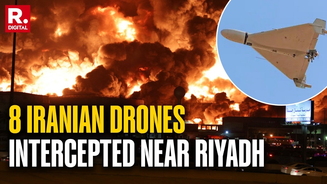 Israel-Iran War: Saudi Defence Ministry Says Eight Iranian Attack Drones Drowned So Far Near Riyadh