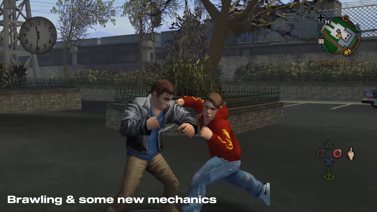 test clips of BULLY's combat system REMAKE