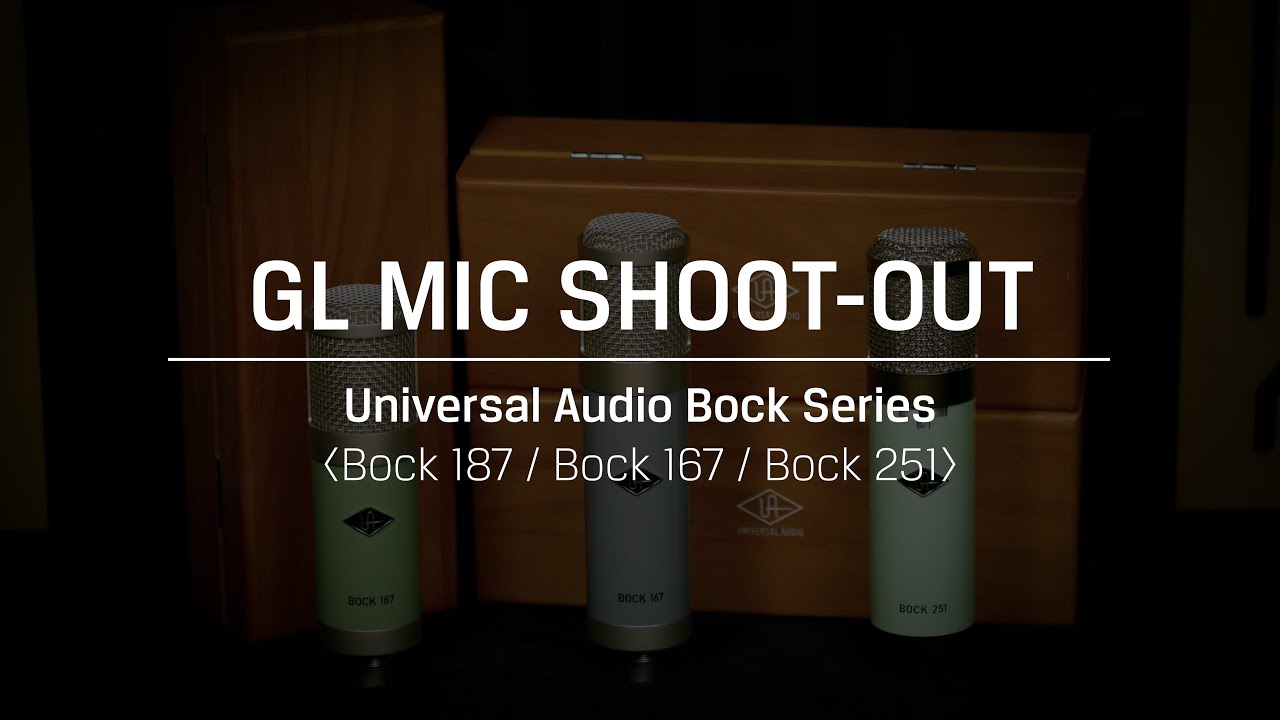 Universal Audio Bock Series Mic Shootout (Bock 187, Bock 167, Bock 251)