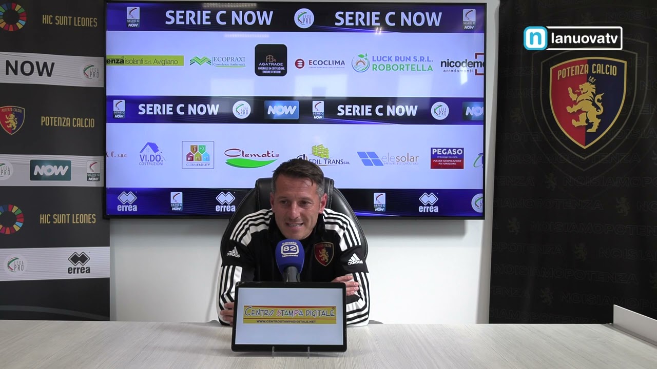 Conferenza stampa Potenza Calcio mister De Giorgio 14 10 2023