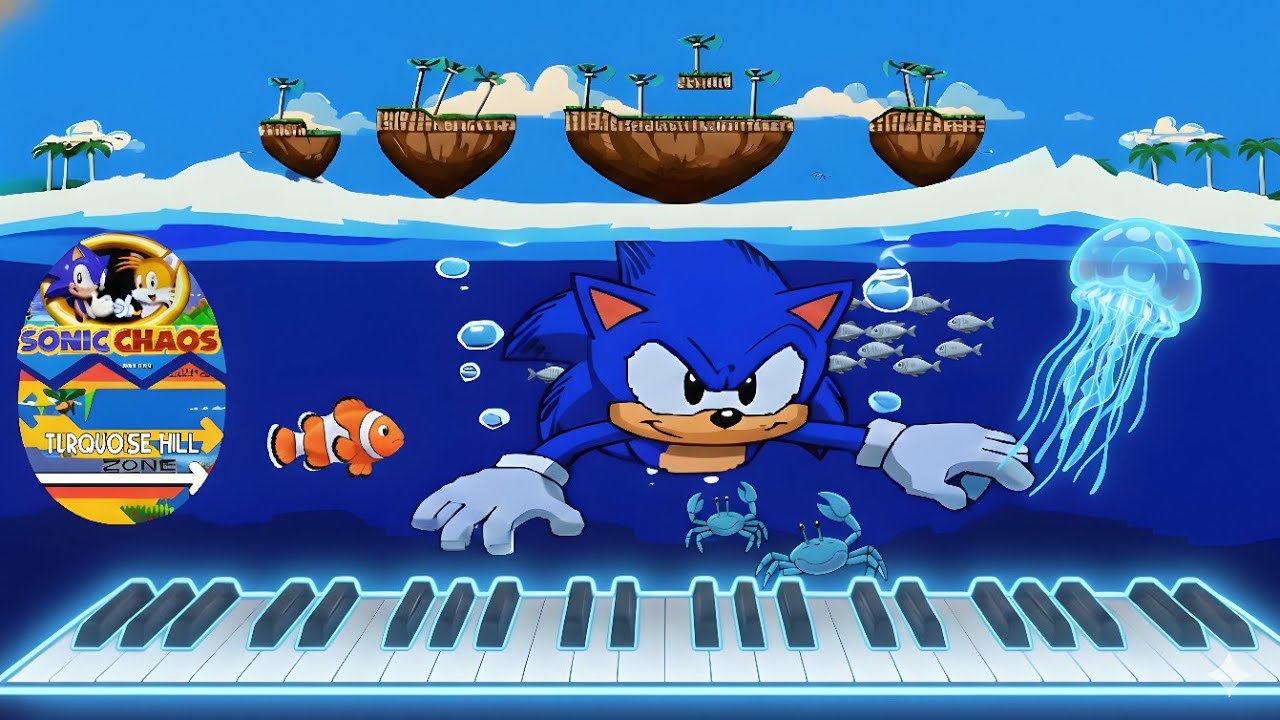 Sonic Chaos 💎 Turquoise Hill Zone 🎹MIDI🎹
