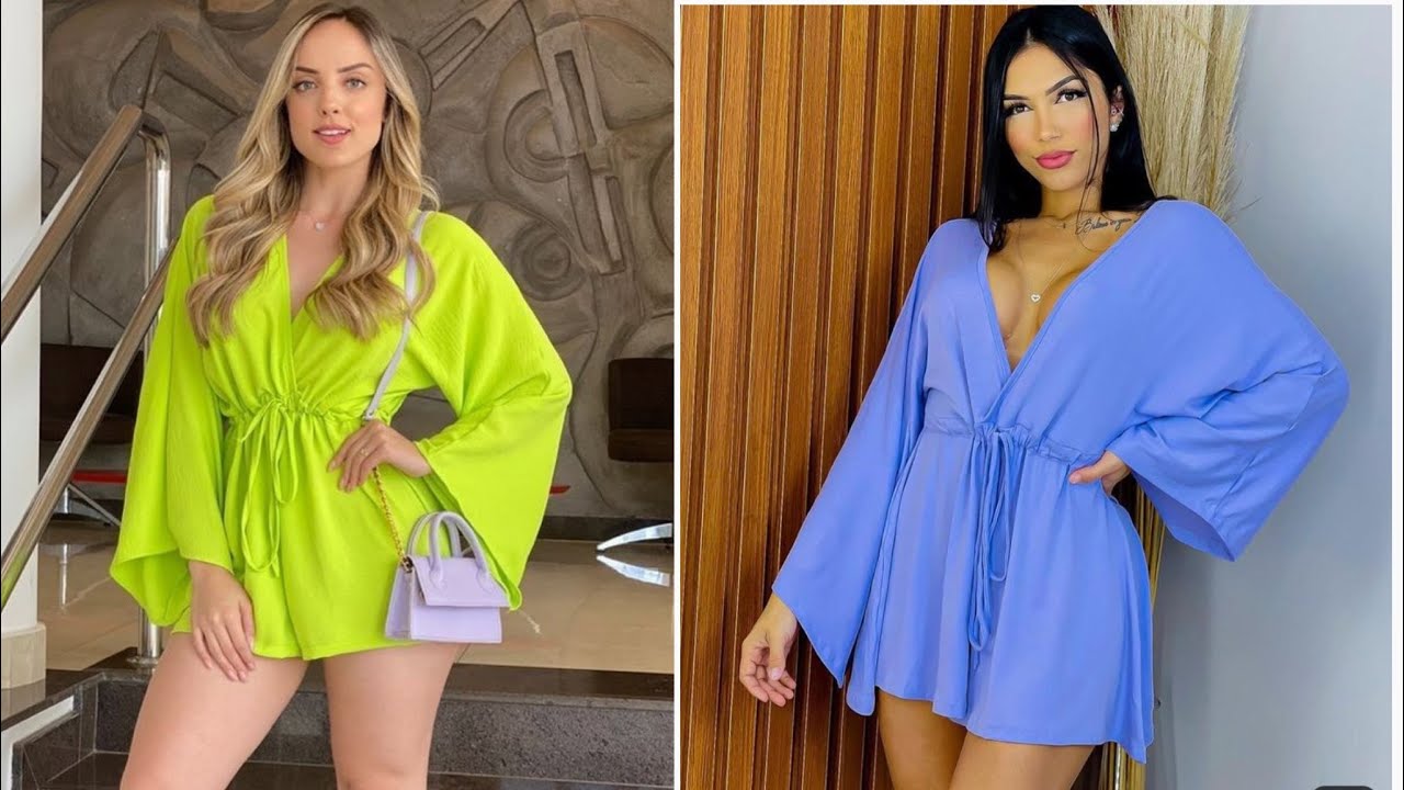 How to cut and sew a stylish Romper jumpsuit step by step tutorial