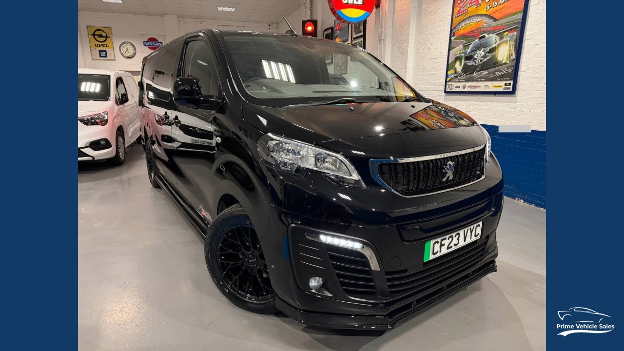 2023:23 Peugeot E-Expert e 1000 75kWh Asphalt Premium + PVSsportline Auto LWB