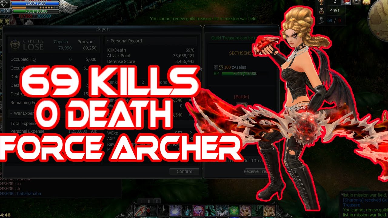 CABAL ONLINE (PH) MISSION WAR FORCE ARCHER 69KILLS 0 DEATH INTENSE PK