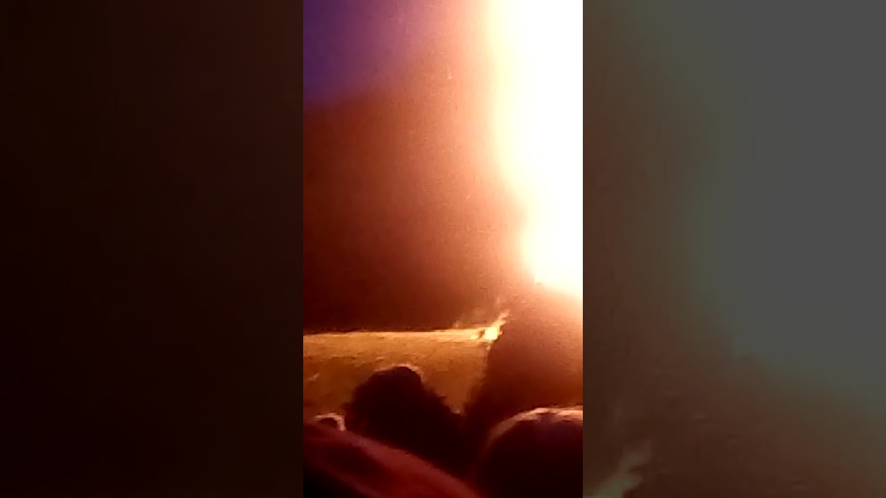 Wicker man burning at Butsers farm