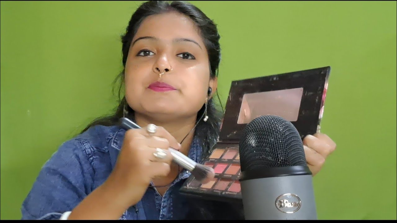 ASMR Doing your FACE Makeup with Real Voice 💄❤️