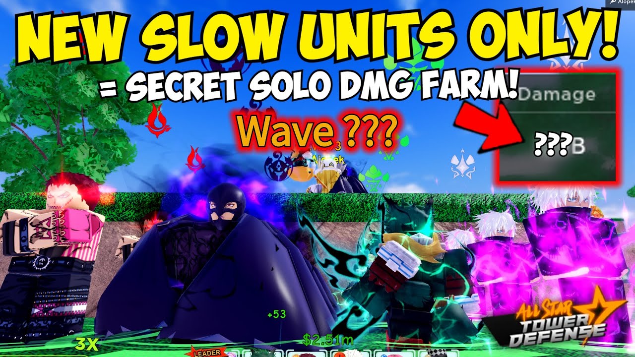 New Slow Units SOLO Vs. Infinite Mode = OP HIGH WAVE + EZ DMG FARM | ASTD Challenge