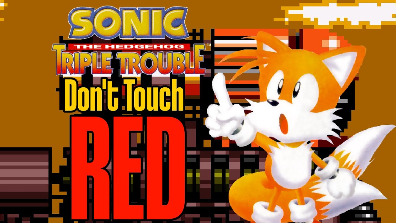 SONIC TRIPLE TROUBLE - DON'T TOUCH RED CHALLENGE