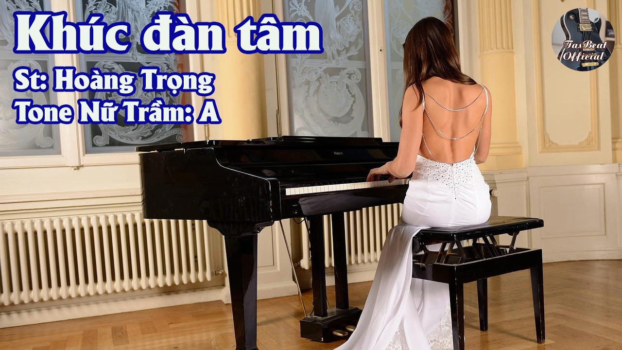 Karaoke Khúc Đàn Tâm Tone Nữ Trầm | TAS BEAT