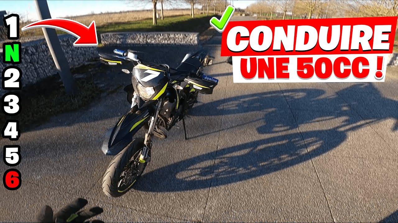 COMMENT CONDUIRE UNE 50 CC ! (vitesses, démarrage..)