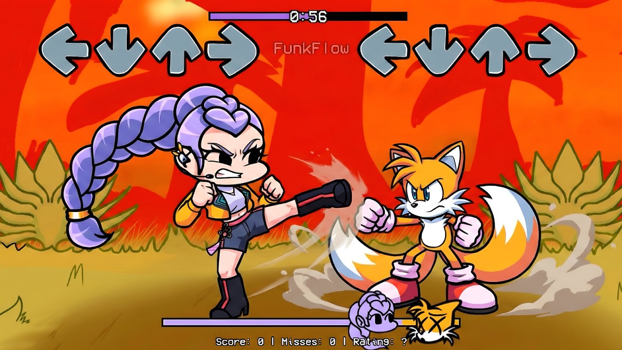 [SWAP] Sonic All PHASES vs Rumi Mira Zoey Jinu KPop Demon Hunters Sings Chasing | FNF Mods