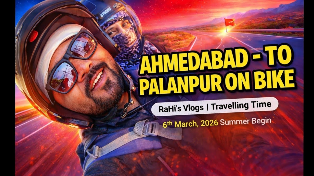 AHMEDABAD TO PALANPUR ON BIKE LONG DRIVE #ahmedabad #palanpur #longdrive #youtube #vlog 