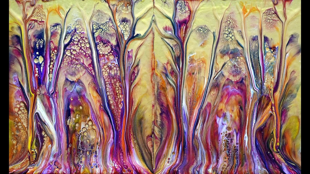 (583) Double dip ~ Acrylic pour painting for beginners ~ Abstract art ~ 