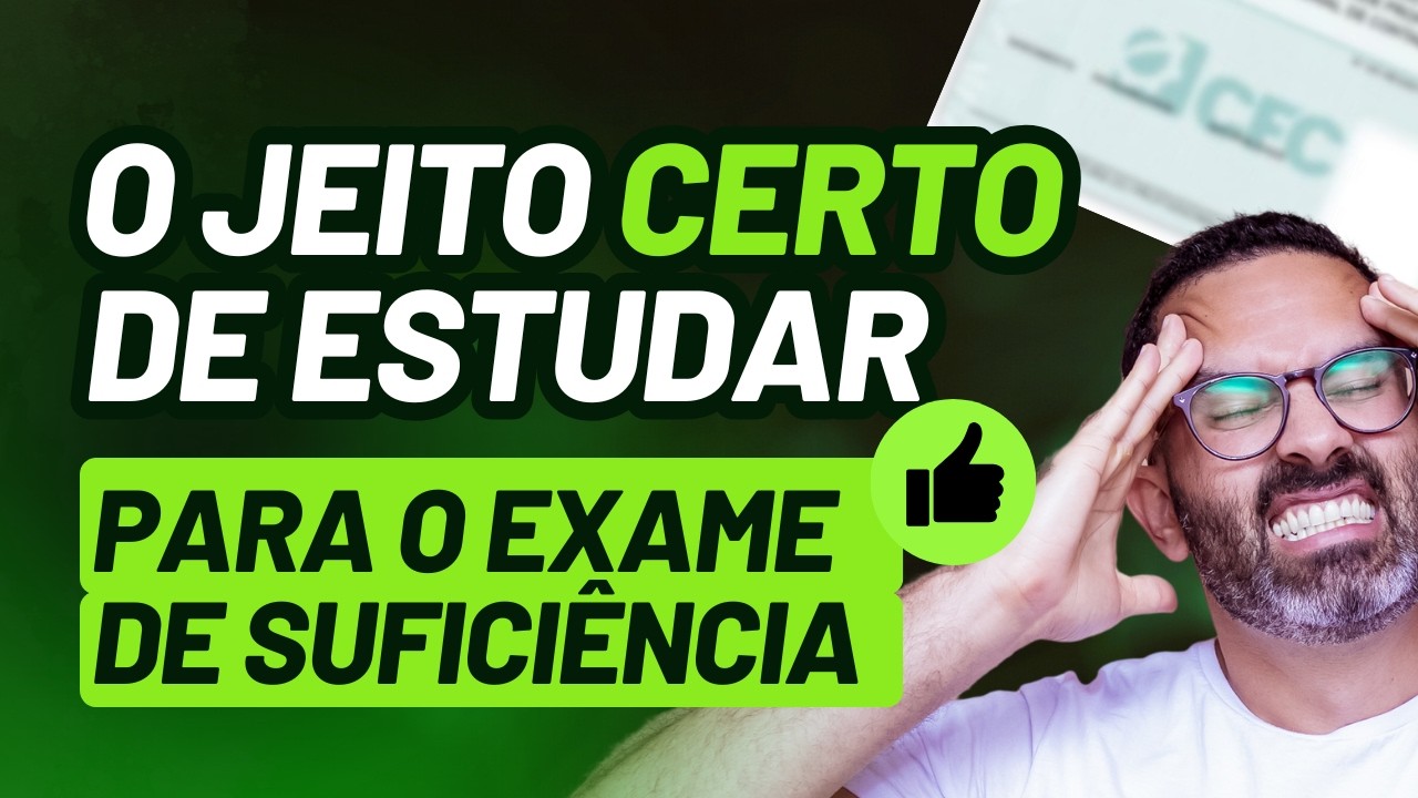Guia Completo para PASSAR NO EXAME DE SUFICIÊNCIA 2026