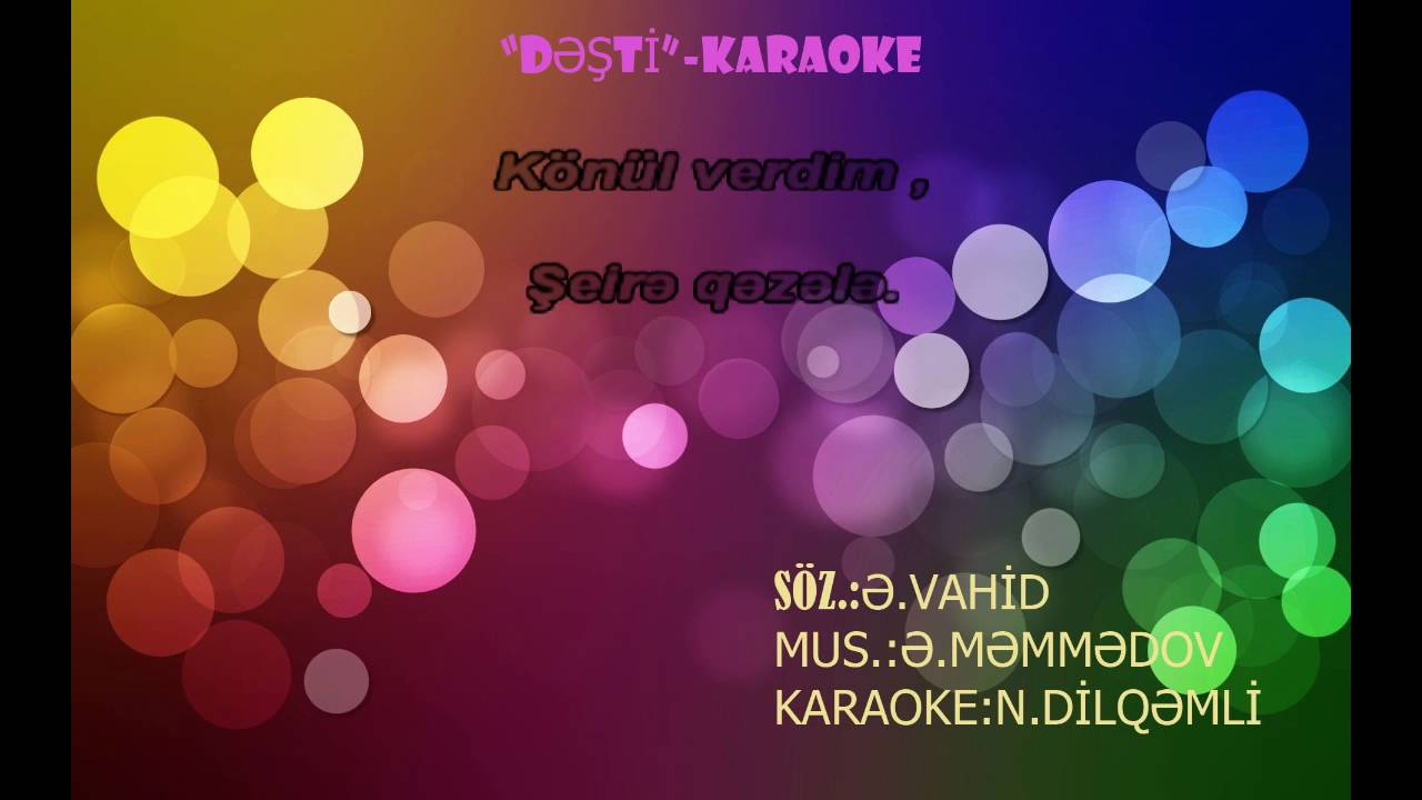 DESTI KARAOKE-SHEIRE QEZELE-ALIBABA MAMMADOV