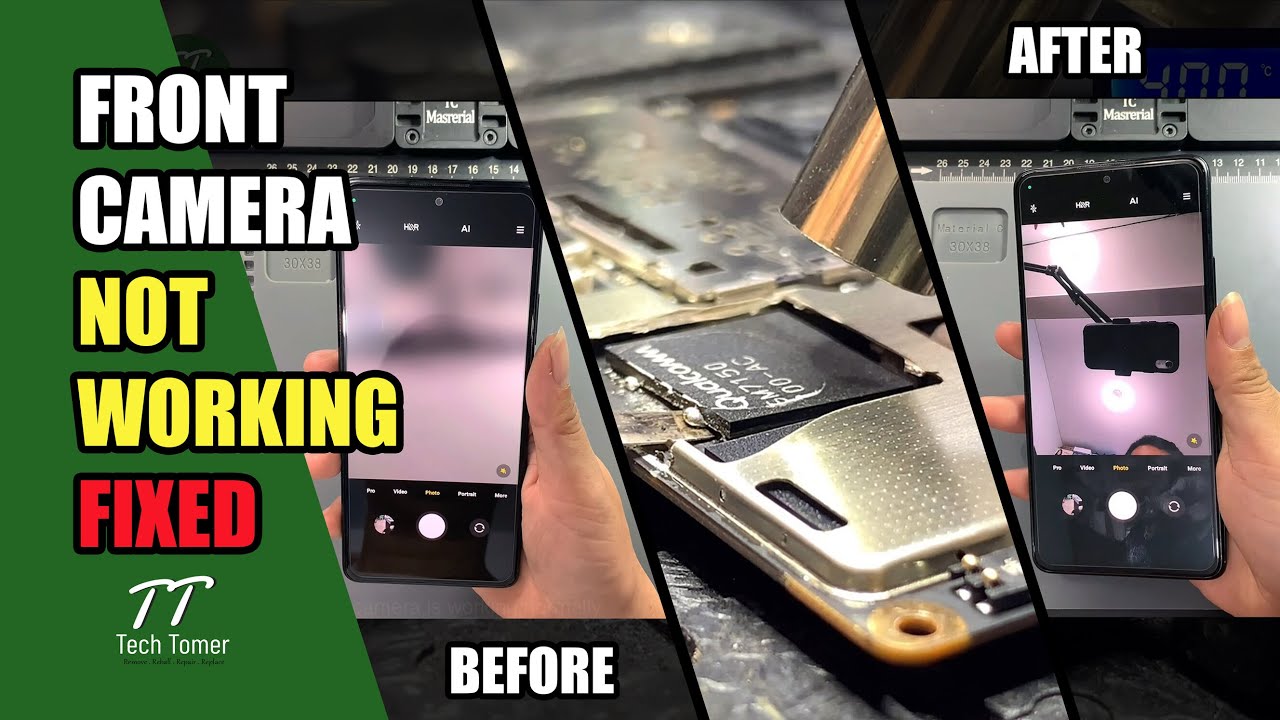 Xiaomi Redmi Note 10 Pro Front Camera Not Working Solution - CPU Reball Tutorial | Tech Tomer