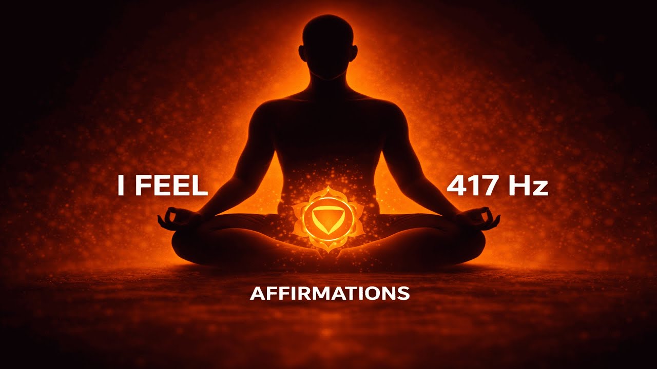 I Feel Positive Affirmations | 🟠 417 Hz Sacral Chakra Healing