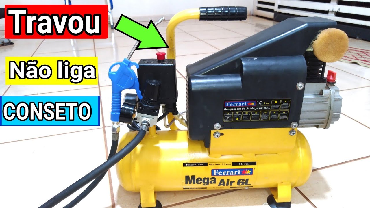 🔴como destravar compressor de ar ferrari 6 litros