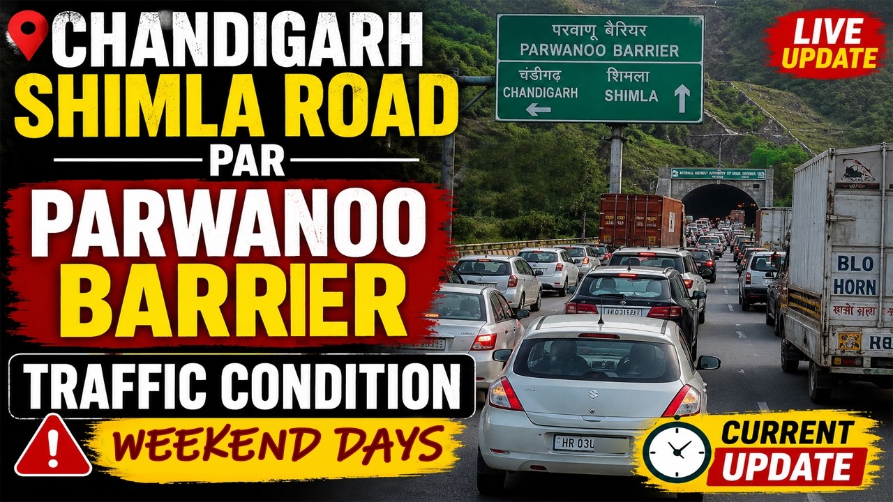 Traffic Condition on Chandigarh Shimla Road | Parwanoo Barrer Jam | Shimla in Weekends